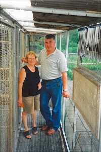 U W.Berensfreise w gołębnikach młodych (na zdjęciu wraz z żoną)
